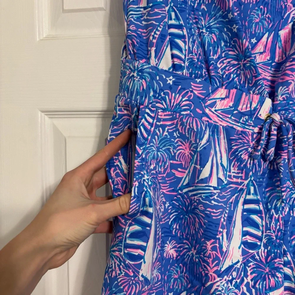 Lilly Pulitzer Strapless Floral Romper - Picture 6 of 7